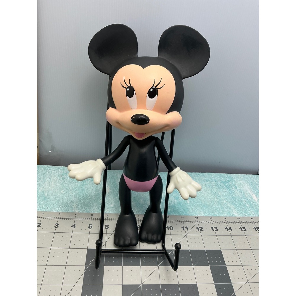 Disney Minnie Mouse Stylized Vinyl Figure Black Pink 10 Inch Collectible Toy